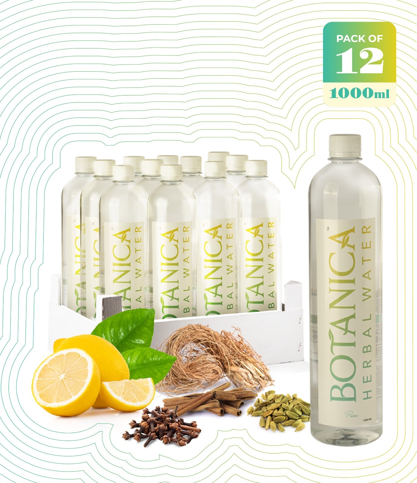 Prana by Botanica Herbal Water | 1000ml | Pack of 12